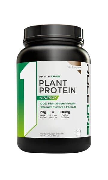 Plante Protein + Energi, koldbrygget kaffe - 640g