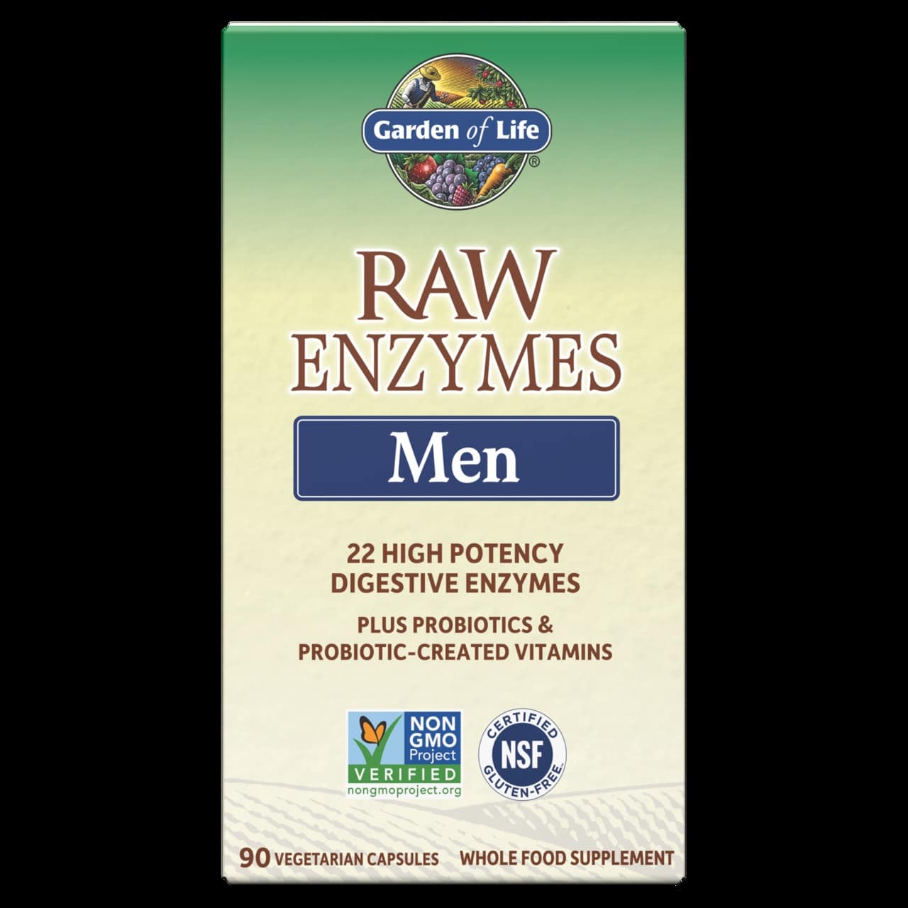 Rå Enzymer Mænd - 90 veganske kapsler