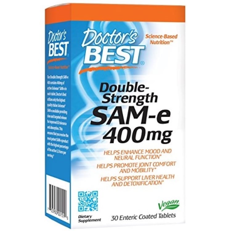 SAM-e, 400mg Double-Strength - 30 tabletter