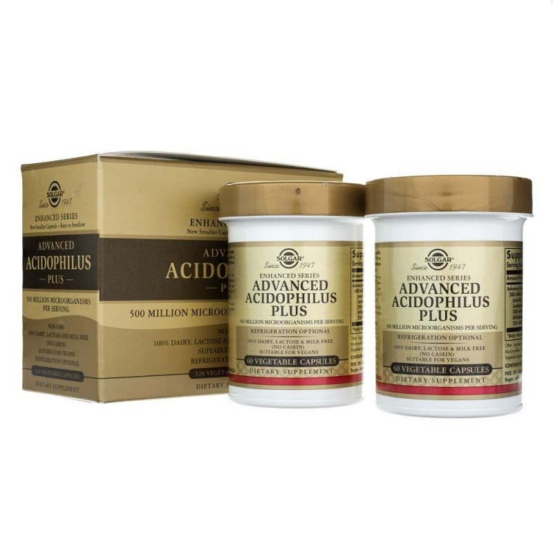 Solgar - Advanced Acidophilus Plus 120 kapsler
