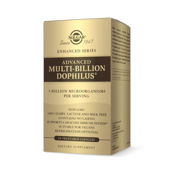 Solgar - Advanced Multi-Billion Dophilus 60 kapsler