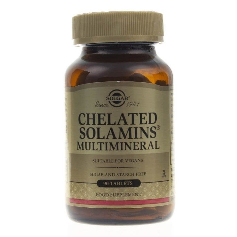 Solgar - Chelated Solamins Multimineral 90 tabletter