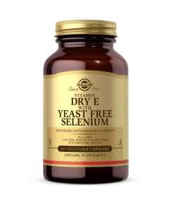 SOLGAR Dry Vitamin E with Yeast Free Selenium (100 caps)