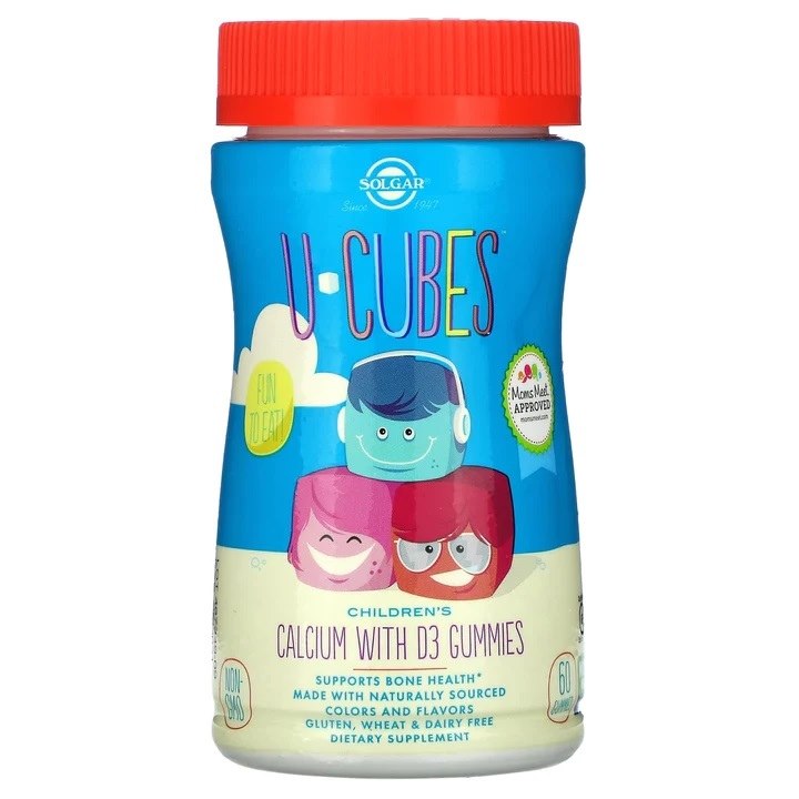 Solgar - U-Cubes Calcium med D3 60 gummies