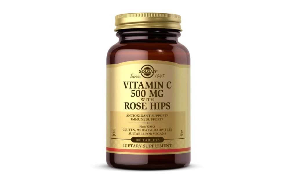 SOLGAR Vitamin C 500 mg with Rose Hips (100 tabs)