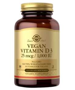 SOLGAR Vitamin D3 25 mcg (1000 IU) (120 Softgels)