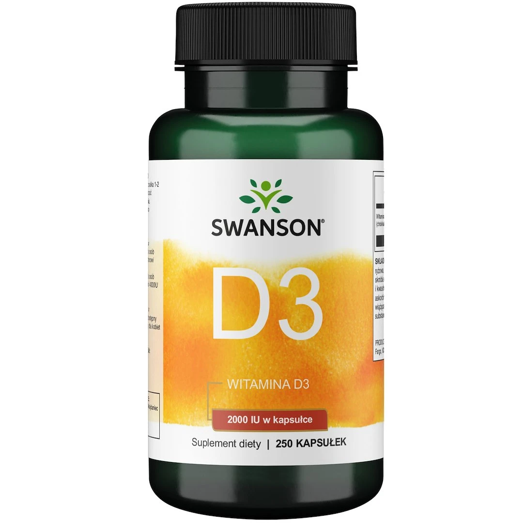 SWANSON Witamina D-3 2000IU 250kaps