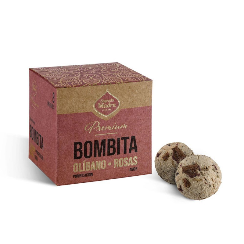 Sagrada Madre - Smudge Bomb Premium Olibanum og Roser X8