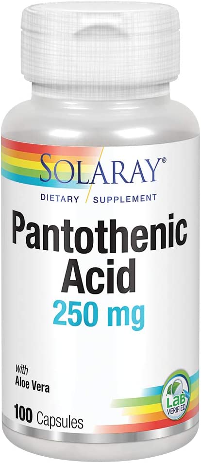Solaray - Pantothensyre 250 mg, 100 kapsler