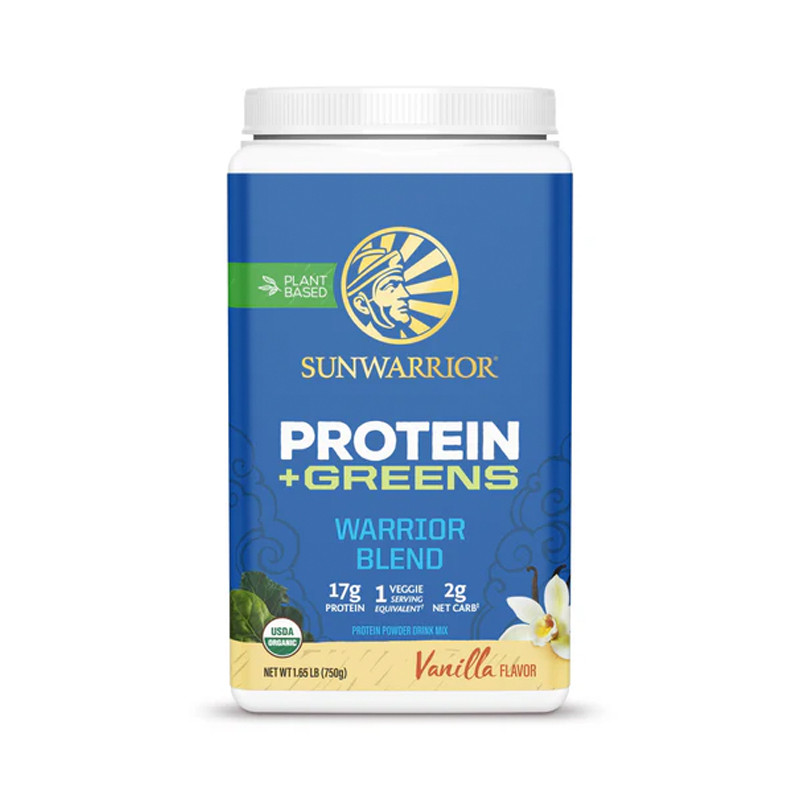 Sunwarrior - Protein Blend + Greens Vanilje, Pulver