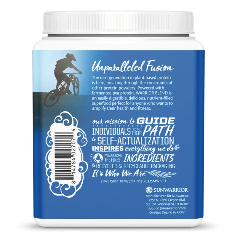 Sunwarrior - Protein Blend Organic Mocha 375 g - Billede 3