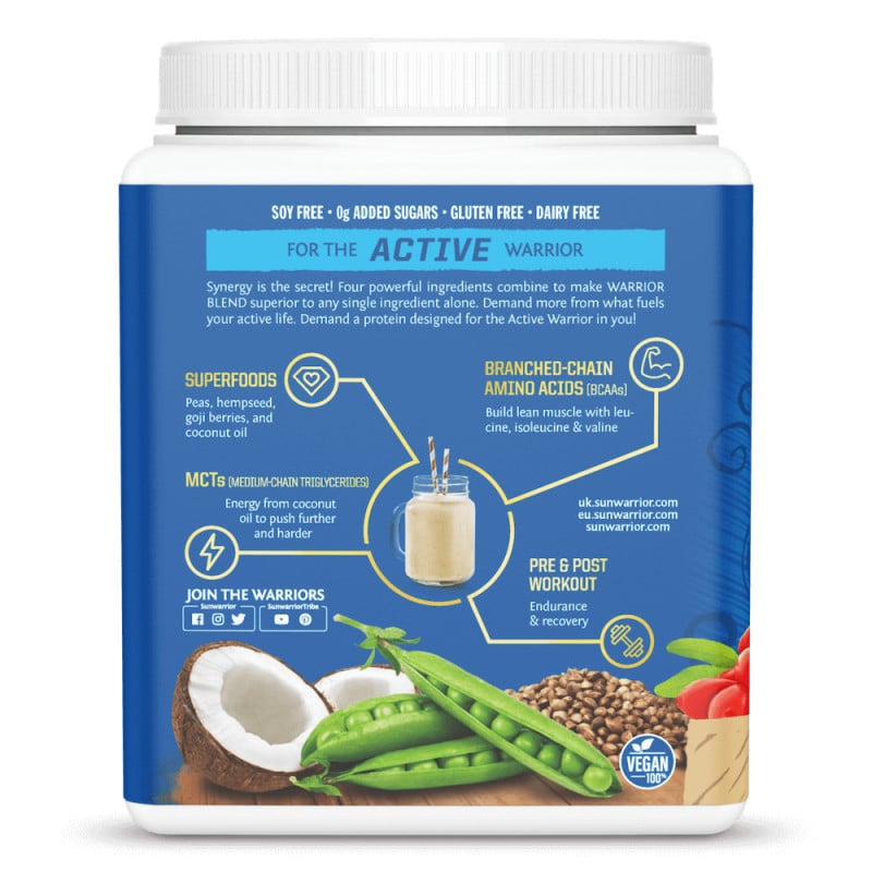 Sunwarrior - Protein Blend Organic Mocha 375 g - Billede 4