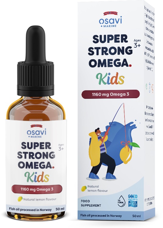 Super Stærk Omega Kids, 1160mg Omega 3 (citron) - 50 ml