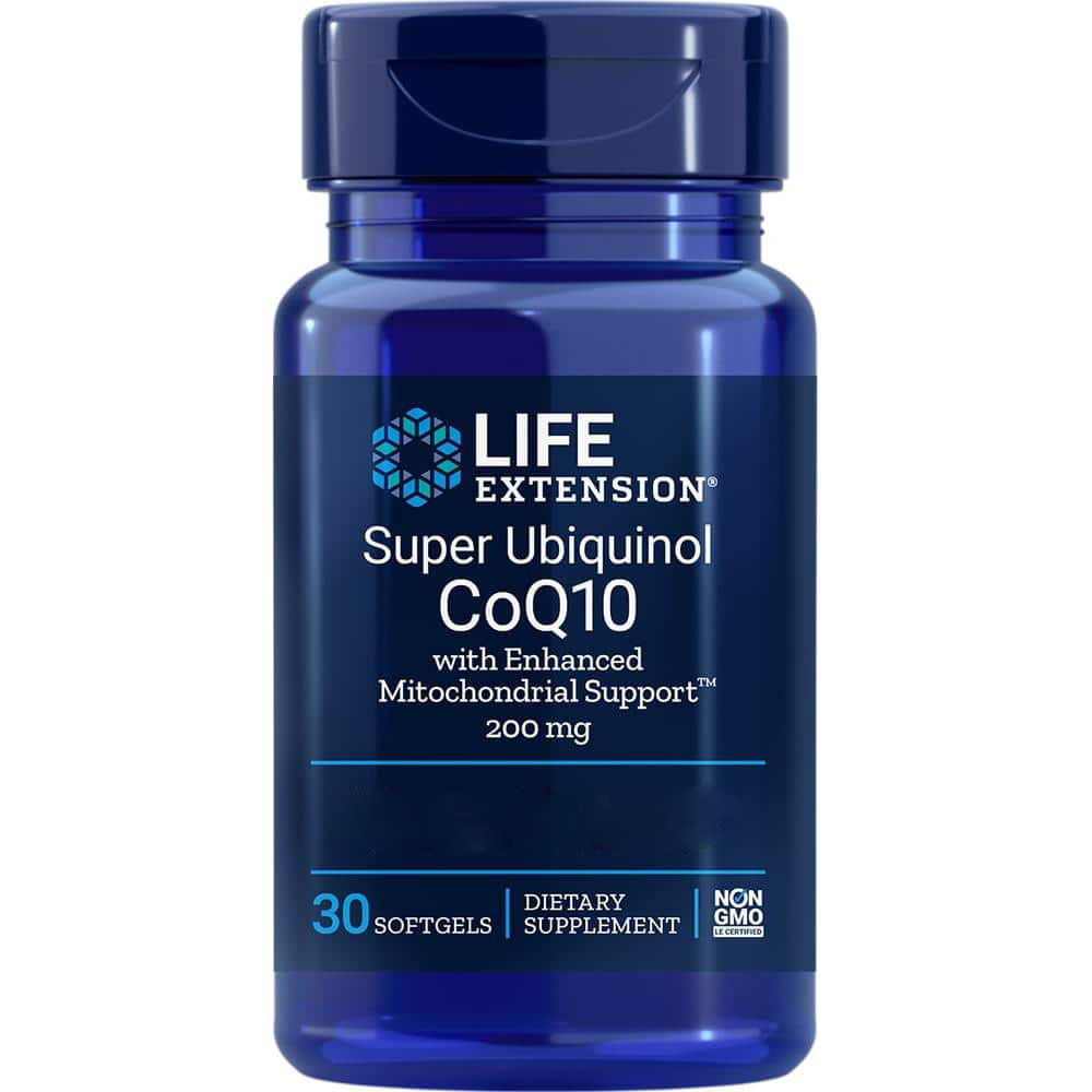 Super Ubiquinol CoQ10 med forbedret mitokondriel støtte, 200mg - 30 softgels - Billede 4