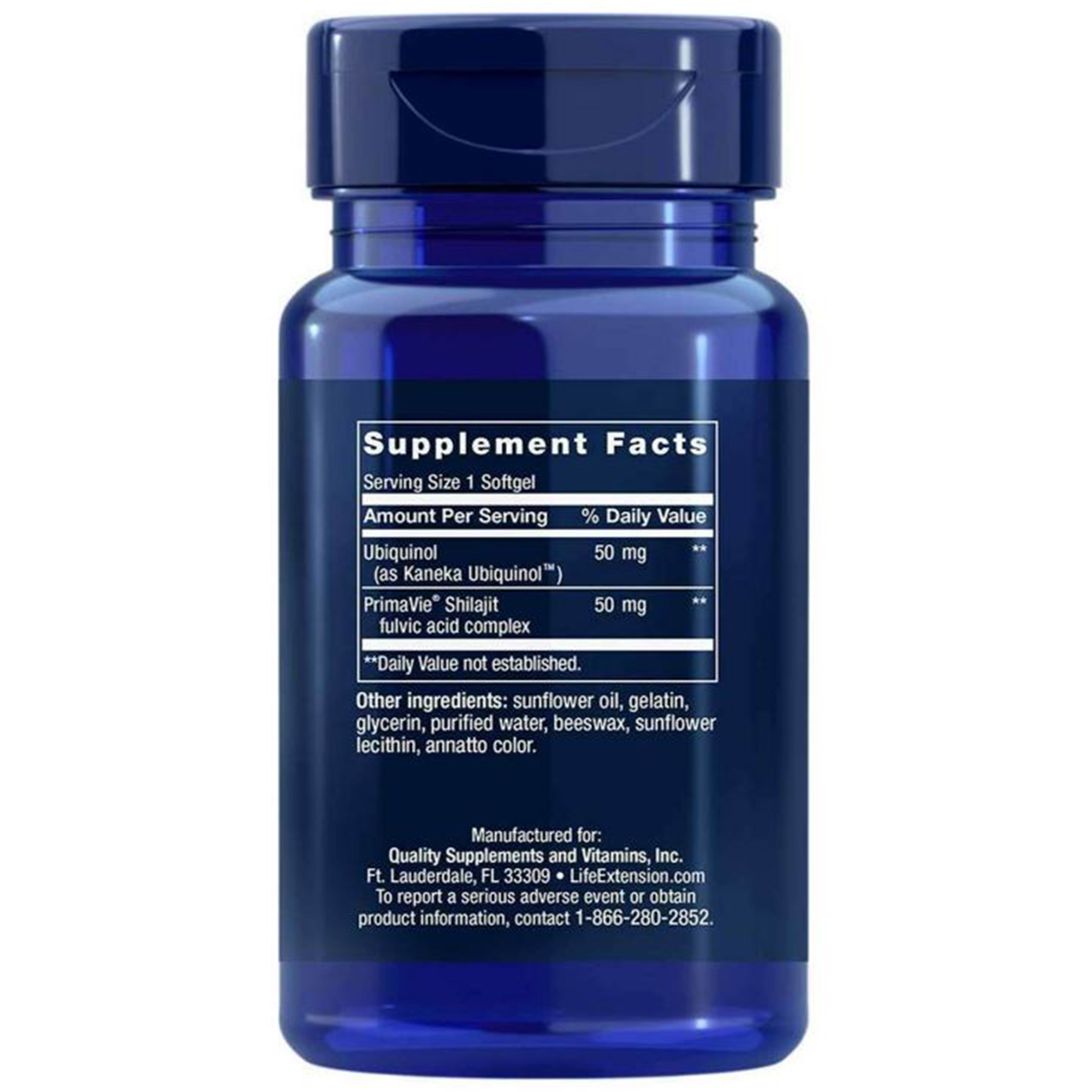 Super Ubiquinol CoQ10 med forbedret mitokondriel støtte, 50mg - 100 softgels - Billede 5