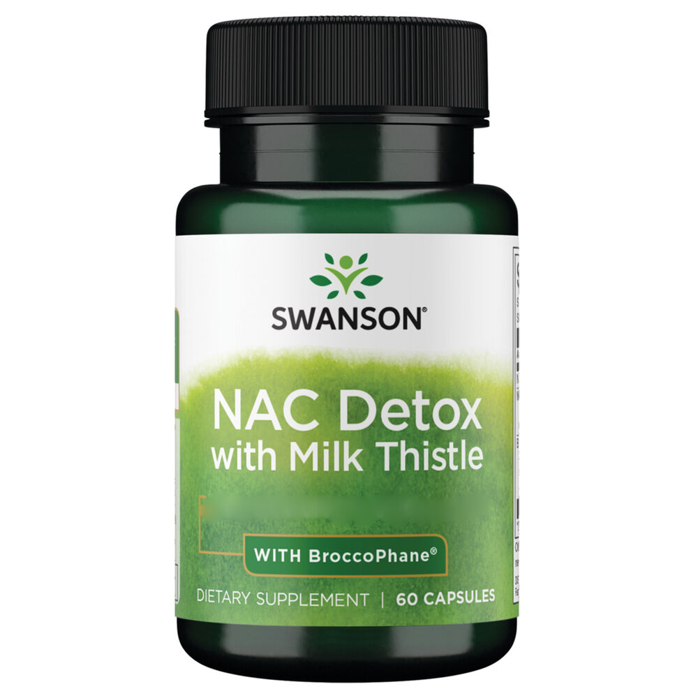 Swanson - NAC Detox Depot med Milk Thistle og Broccophane 60 kapsler - Billede 2