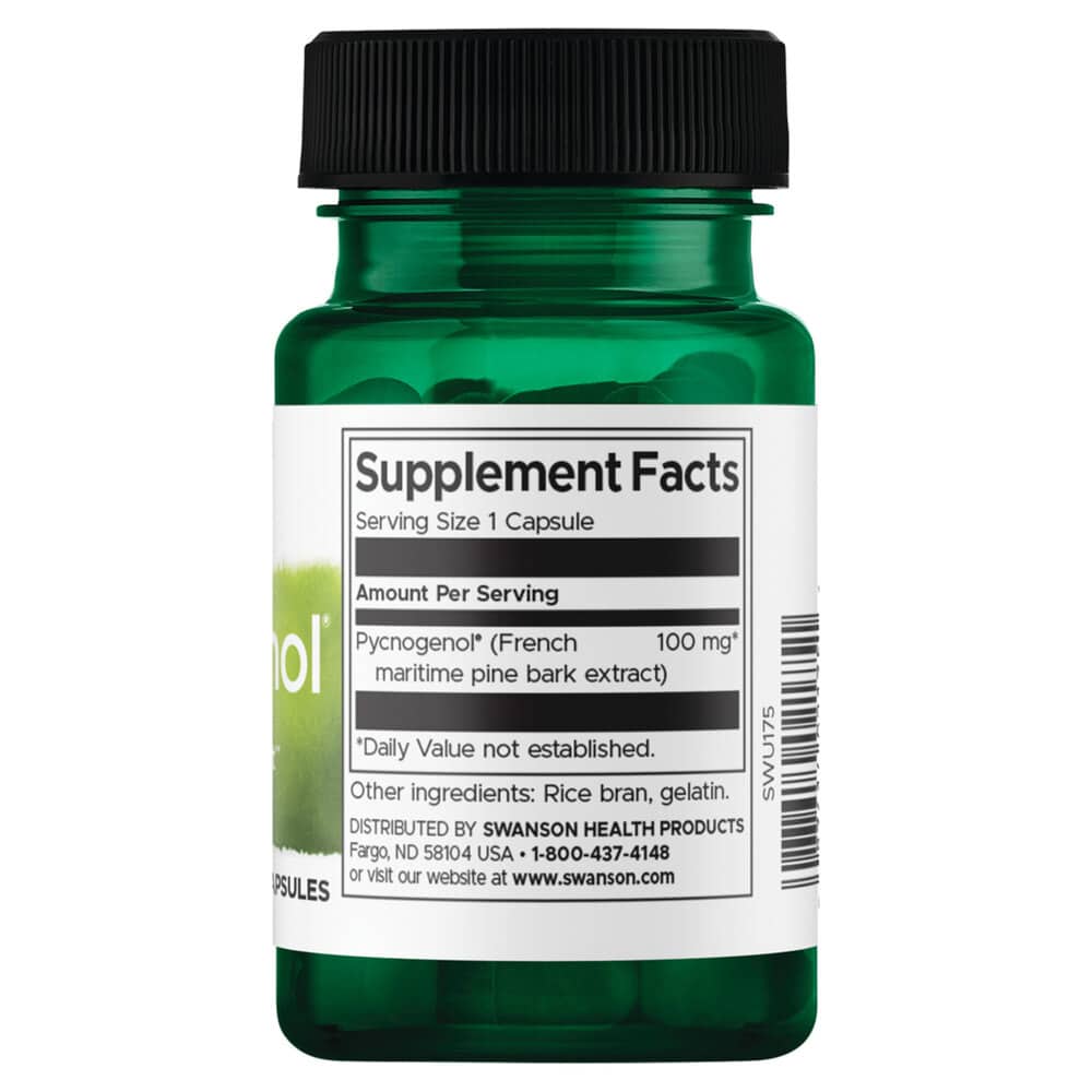 Swanson - Pycnogenol 100 mg, 30 kapsler - Billede 3