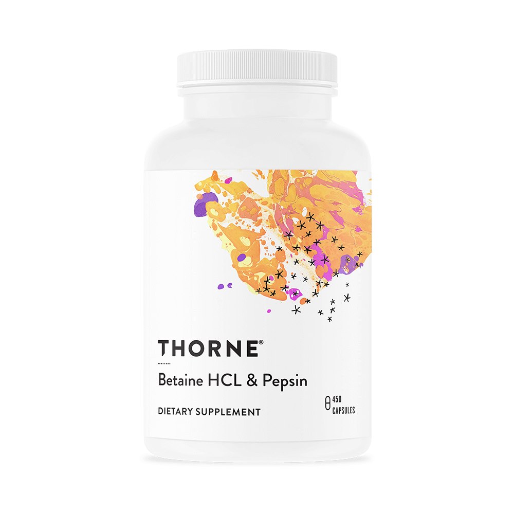 Thorne Research - Betaine HCL & Pepsin 450 kapsler