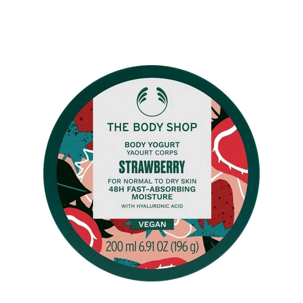 The Body Shop - Strawberry Body Yogurt 200 ml billede