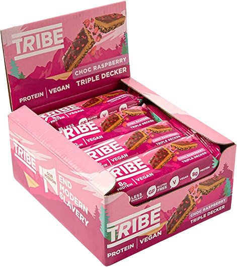 Triple Decker, Chokolade Hindbær - 12 x 40g
