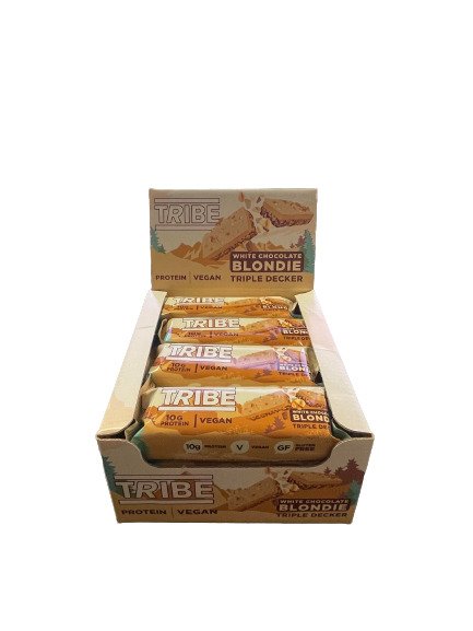 Triple Decker, Hvid Chokolade Blondie - 12 x 45g