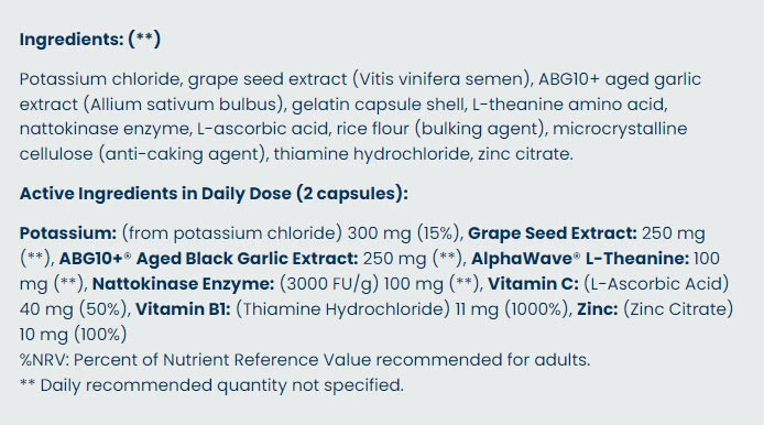 USA Medical - Blood Pressure Ultra 60 kapsler - Billede 2