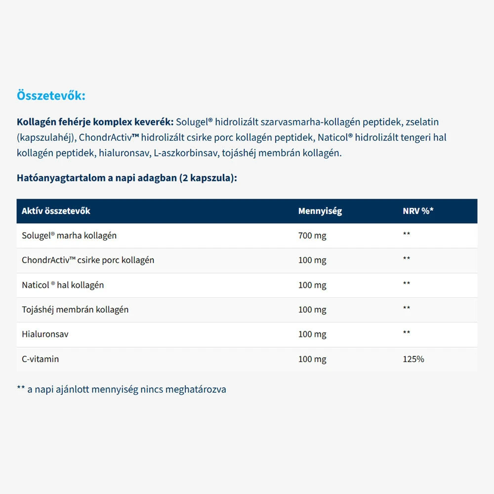 USA Medical - Collagen Complex med 5 Typer Kollagen 60 Kapsler - Billede 2