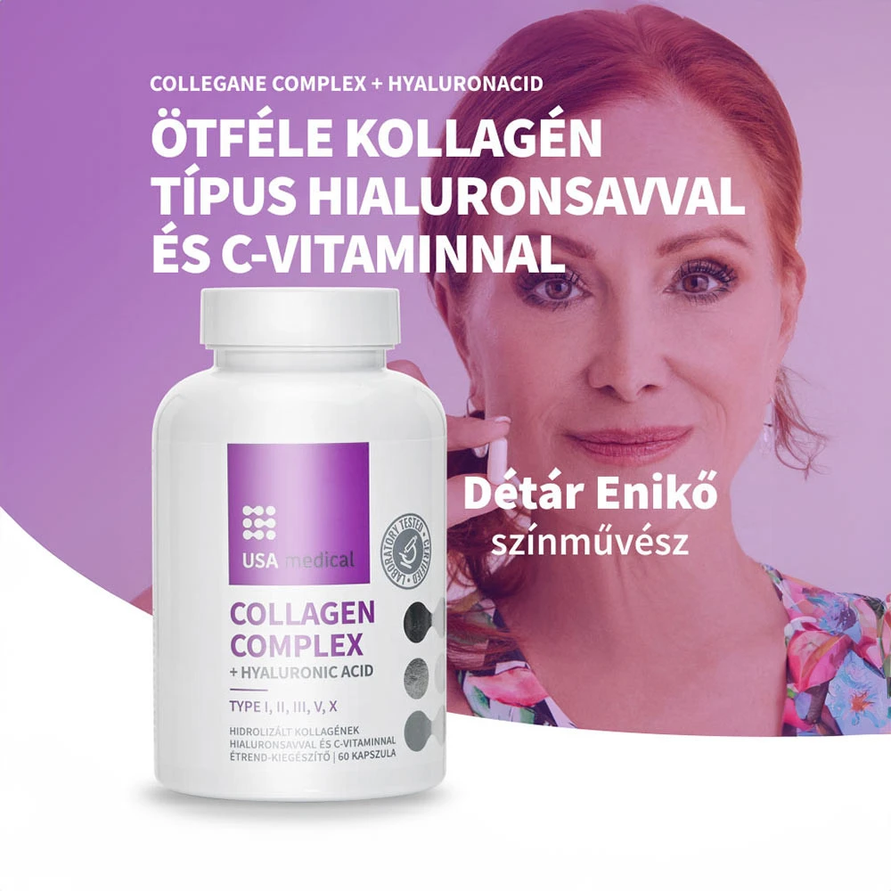 USA Medical - Collagen Complex med 5 Typer Kollagen 60 Kapsler - Billede 3