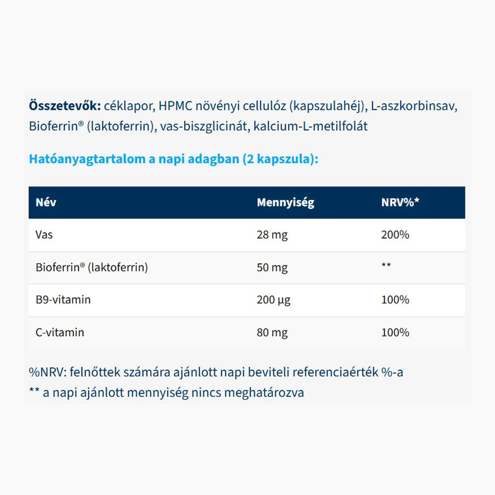 USA Medical - Iron Boost Matrix BioFerrin 60 Kapsler - Billede 2