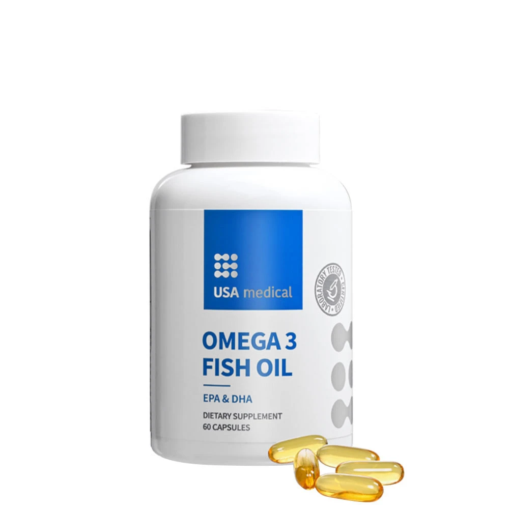 USA Medical - Omega 3 Fiskeolie 60 Softgels