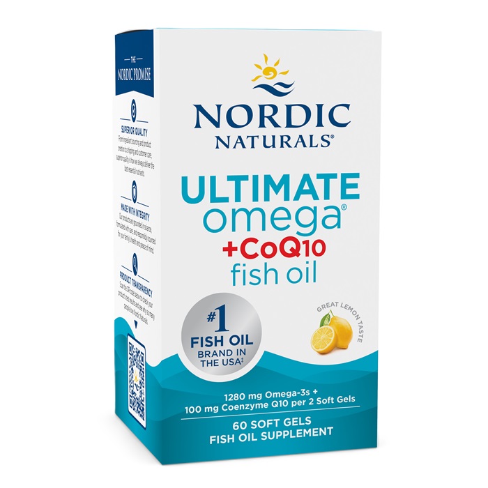 Ultimativ Omega + CoQ10, 1280 mg Citron - 60 bløde kapsler