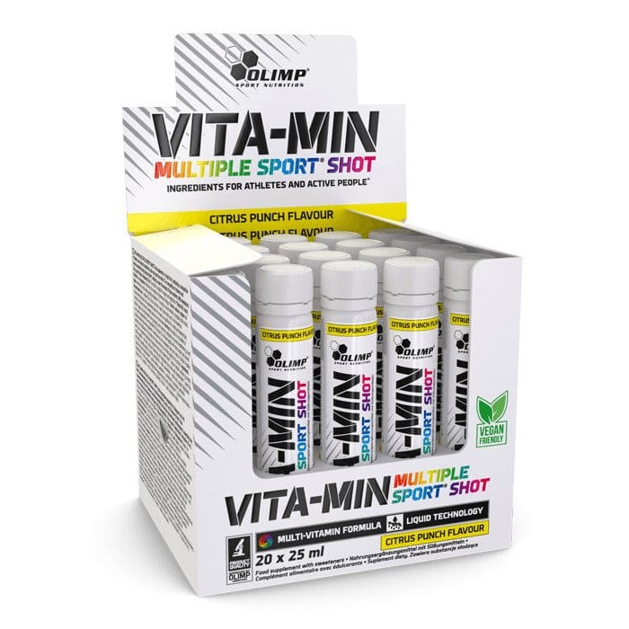 Vita-Min Multiple Sport Shots, Citrus Punch - 20 x 25 ml