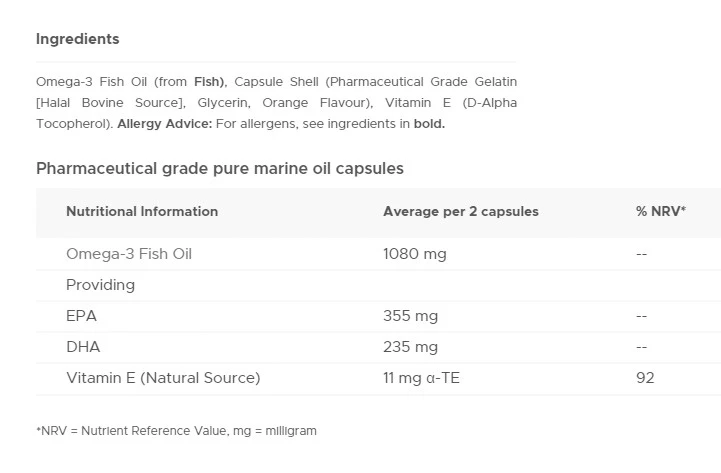 Vitabiotics - Ultra Omega-3 60 kapsler - Billede 2