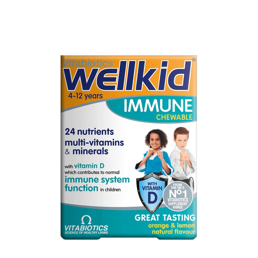 Vitabiotics - Wellkid Immune Tyggetabletter 30 stk