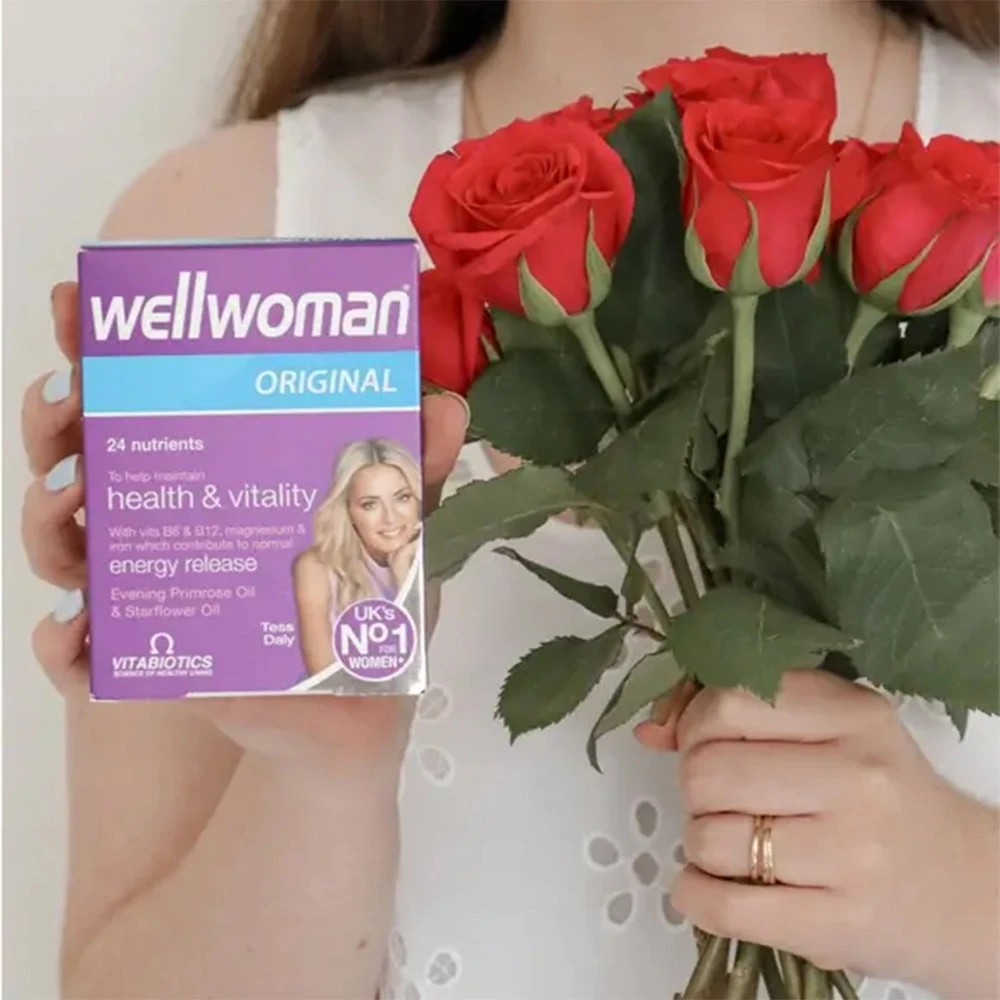 Vitabiotics - Wellwoman Original Multivitamin til kvinder, 30 kapsler - Billede 3