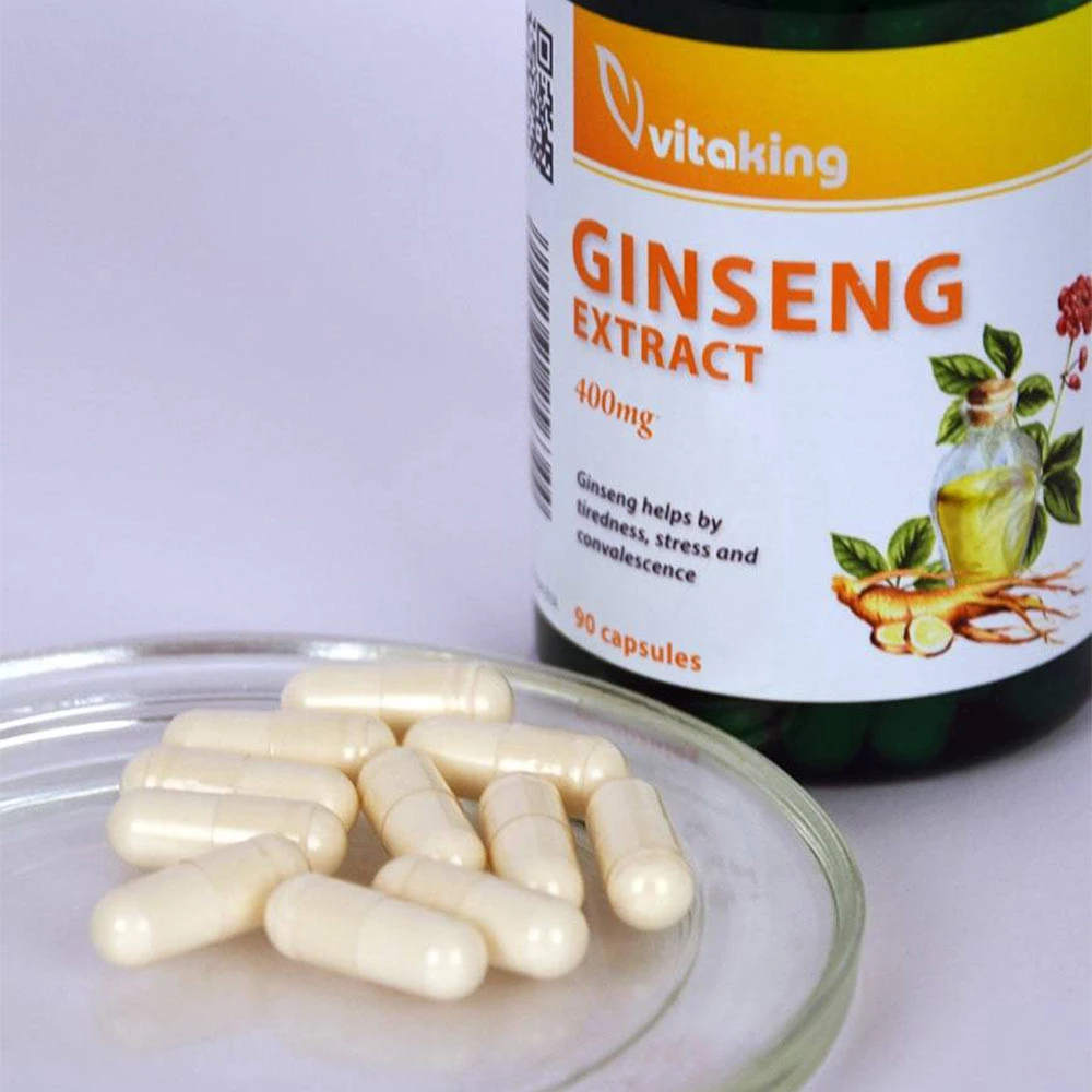 Vitaking - Ginseng Ekstrakt 100 mg (90 Kapsler) - Billede 3