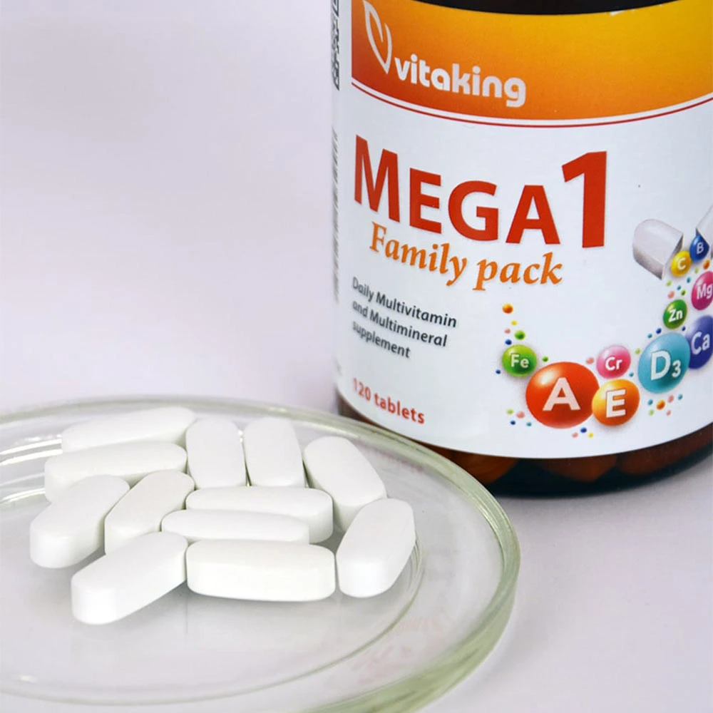 Vitaking - Mega-1 Multivitamin 120 tabletter - Billede 3