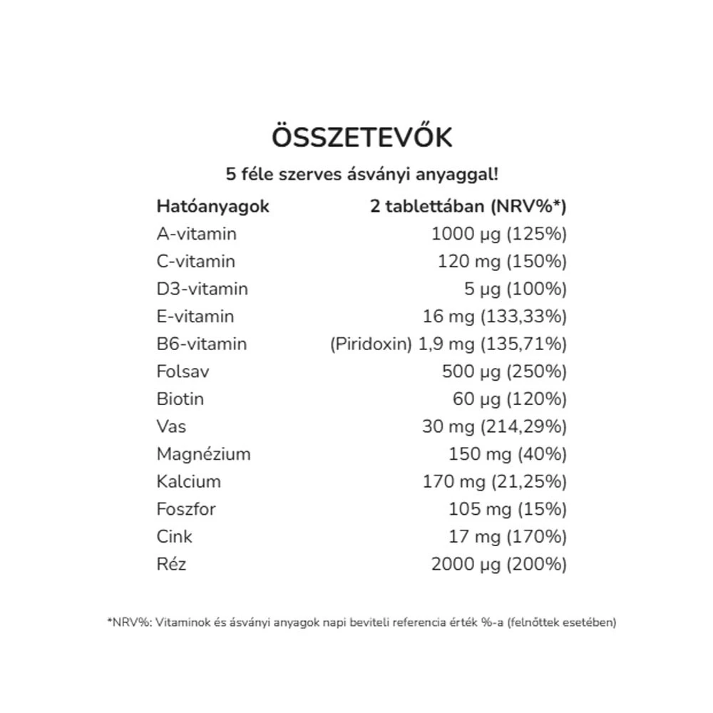 Vitaking - Trimester 3 Multivitamin uden jod 60 tabletter - Billede 2