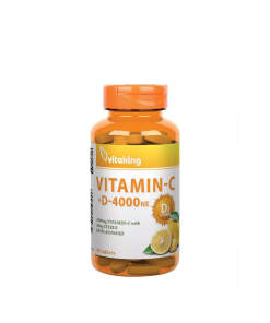 Vitaking Vitamin C-1000 + D-4000 (90 Tablets)