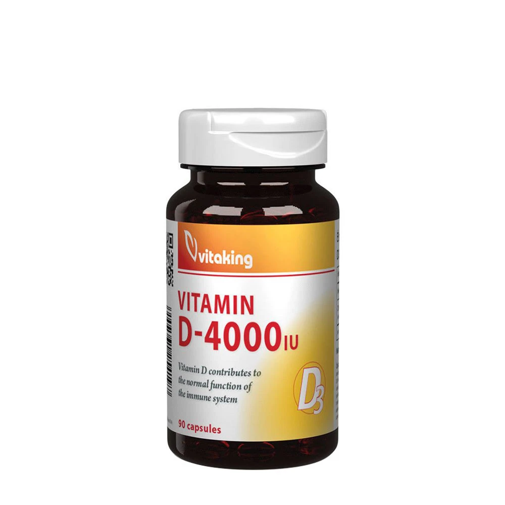 Vitaking - Vitamin D-4000 90 kapsler