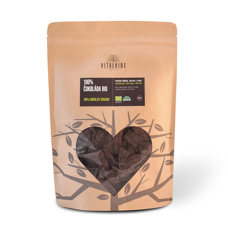 Vitalvibe - Criollo 100% Økologisk Chokolade 500 g