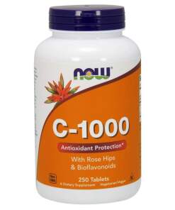 Vitamin C-1000 with Rose Hips & Bioflavonoids - 250 tablets