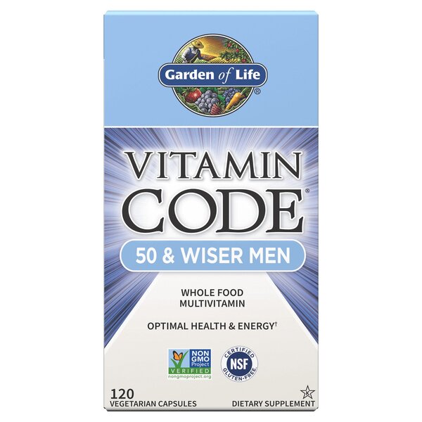 Vitamin Code 50 & Wiser Mænd - 120 kapsler