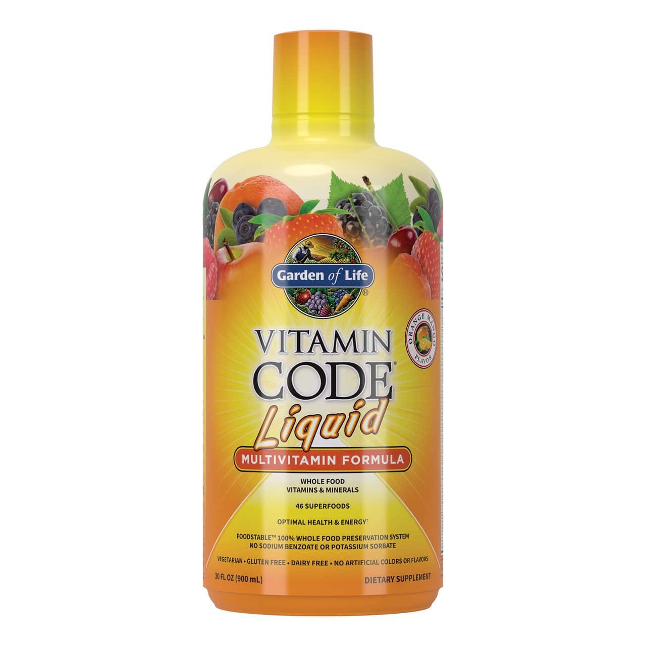 Vitamin Code flydende multivitamin, appelsin mango - 900 ml