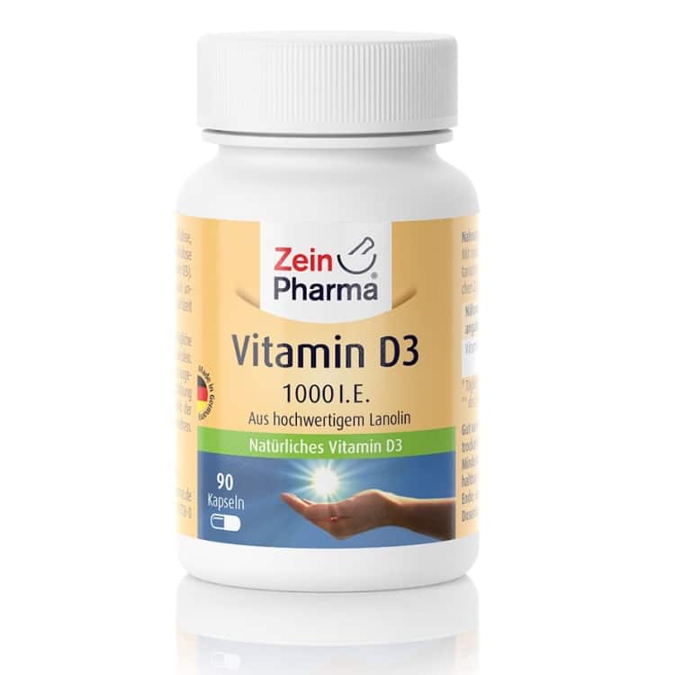 Vitamin D3, 1000 IE - 90 kapsler