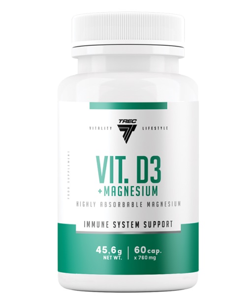Vitamin D3 + Magnesium - 60 kapsler