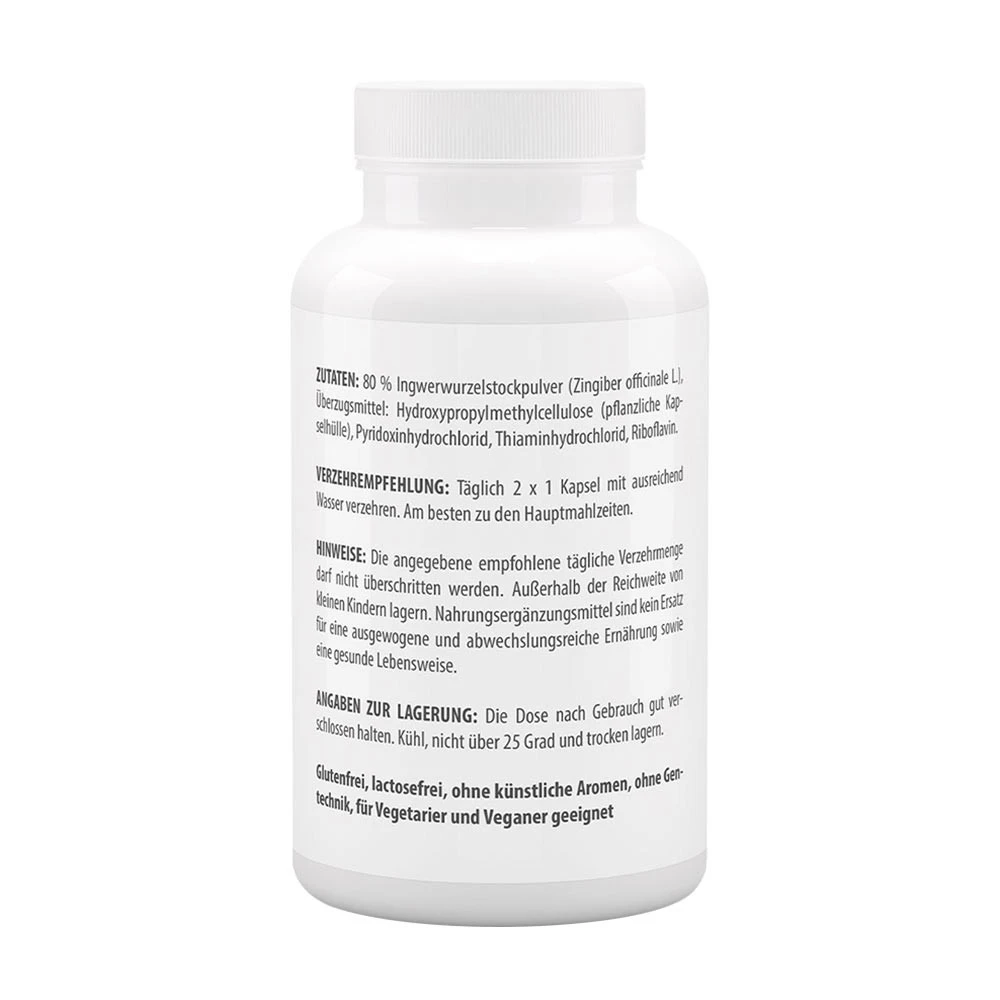 Vitaworld - Ingefær 500 mg (120 kapsler) - Billede 3
