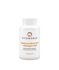 Vitaworld Hyaluronic Acid 100 + Collagen 400 (120 Capsules)