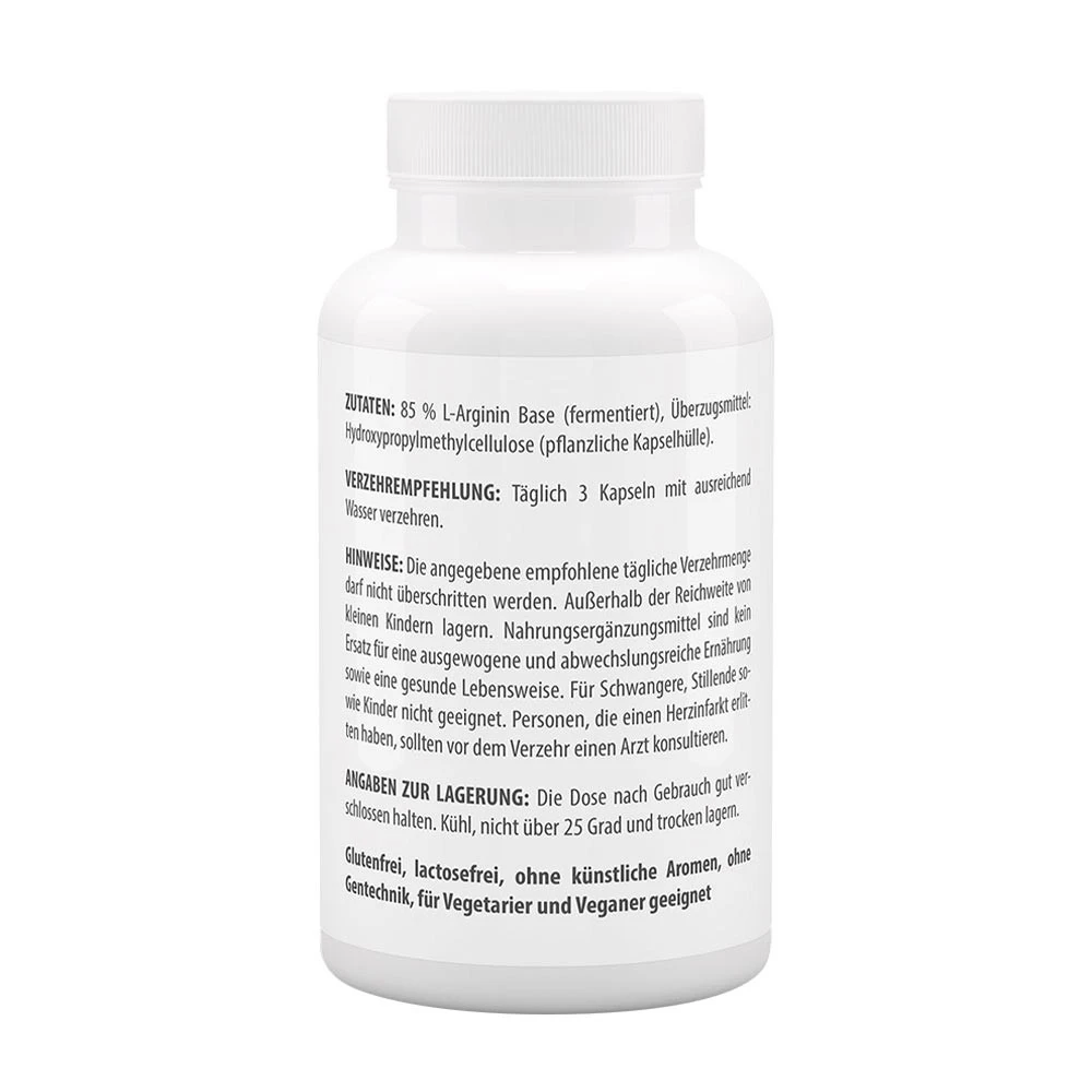 Vitaworld - L-arginin 750 mg (100 kapsler) - Billede 3