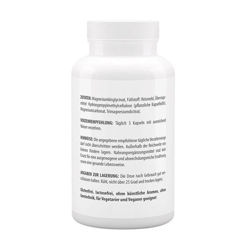Vitaworld - Magnesium Bisglycinat Plus 120 Kapsler - Billede 3
